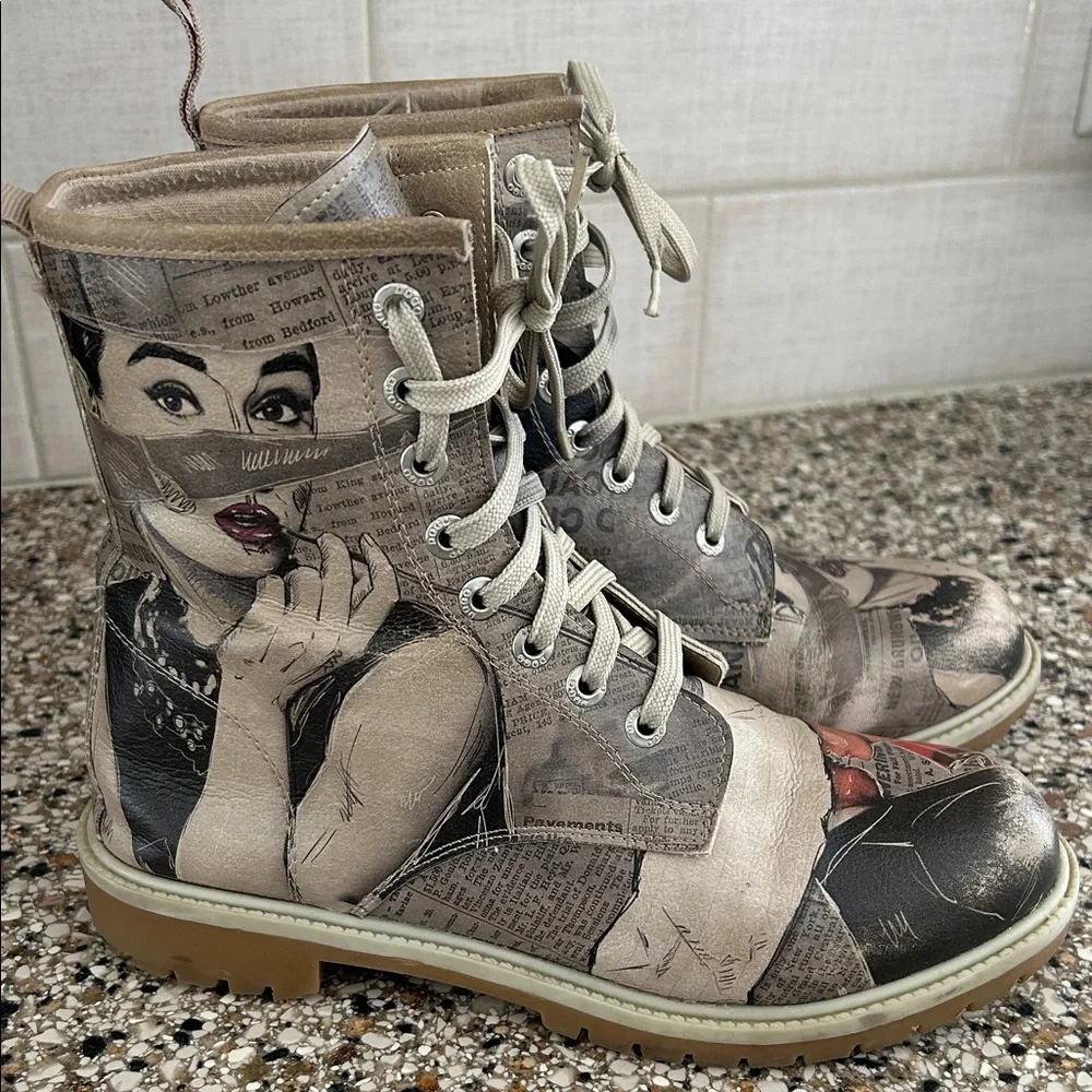 DOGO Vegan  Boots "Go Back to Being Yourself" - Picture 3 of 10